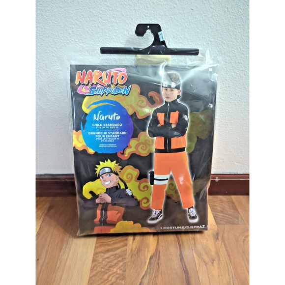 NEW Naruto Shippuden Child Kids Youth Costume Halloween Up To Size 10 fast ship - Picture 1 of 4